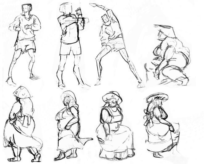 Costume Action Quick Studies