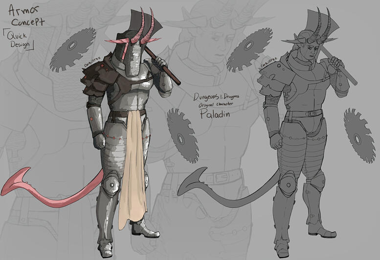 D&D Paladin Armor Concept (Original Character)